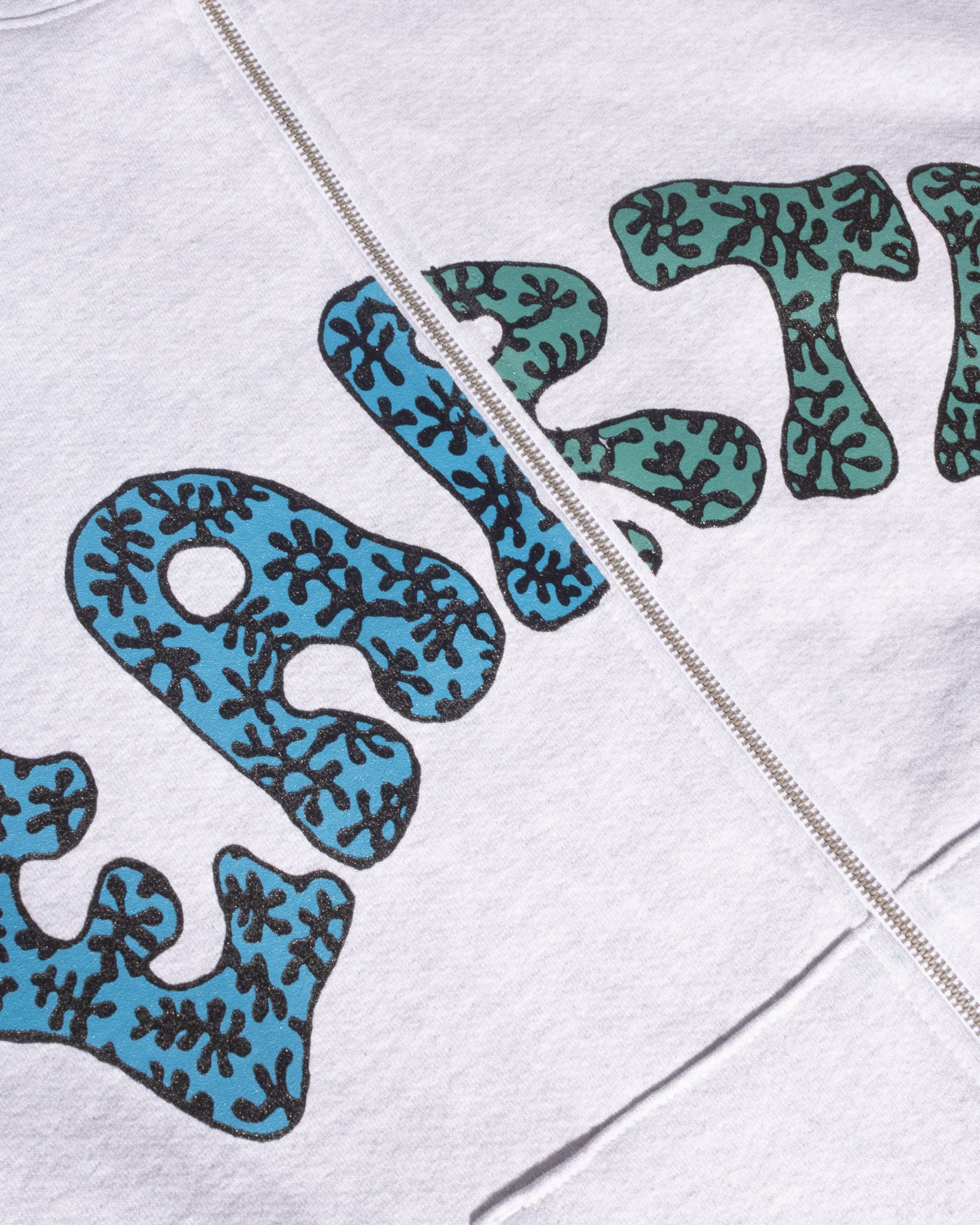 EARTH zip hoodie - ash