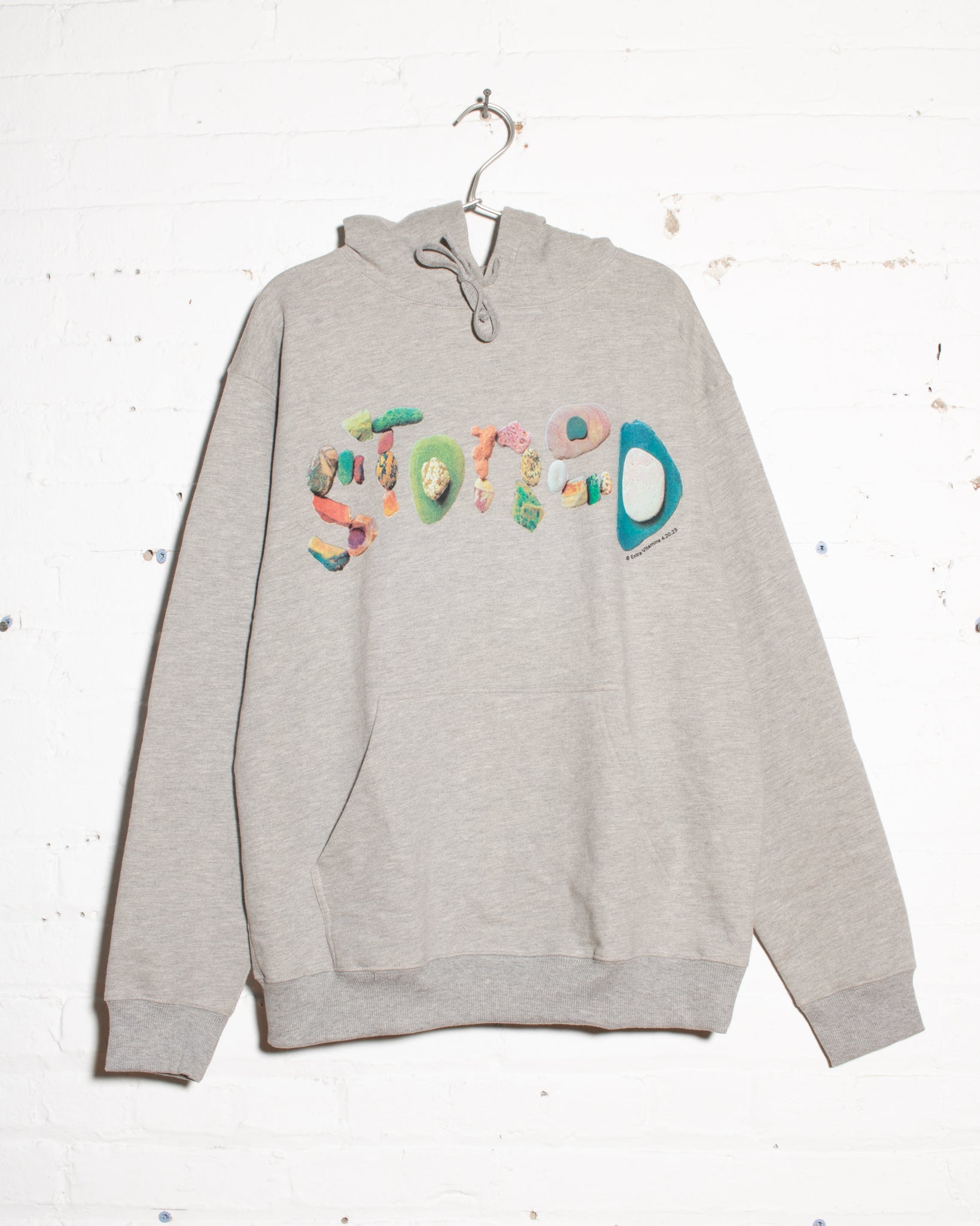STONED hoodie - heather grey