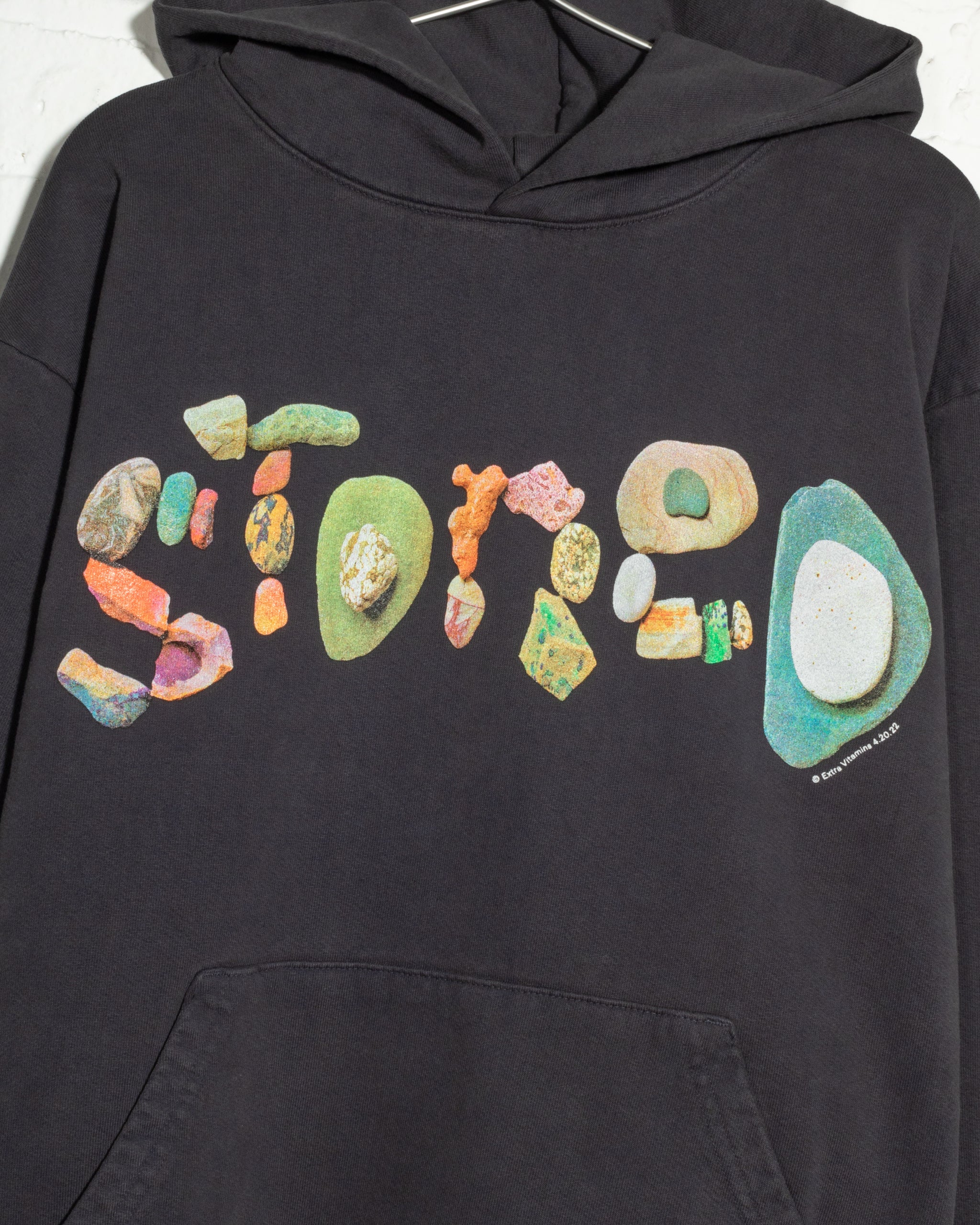 STONED hoodie - faded-black – Extra Vitamins