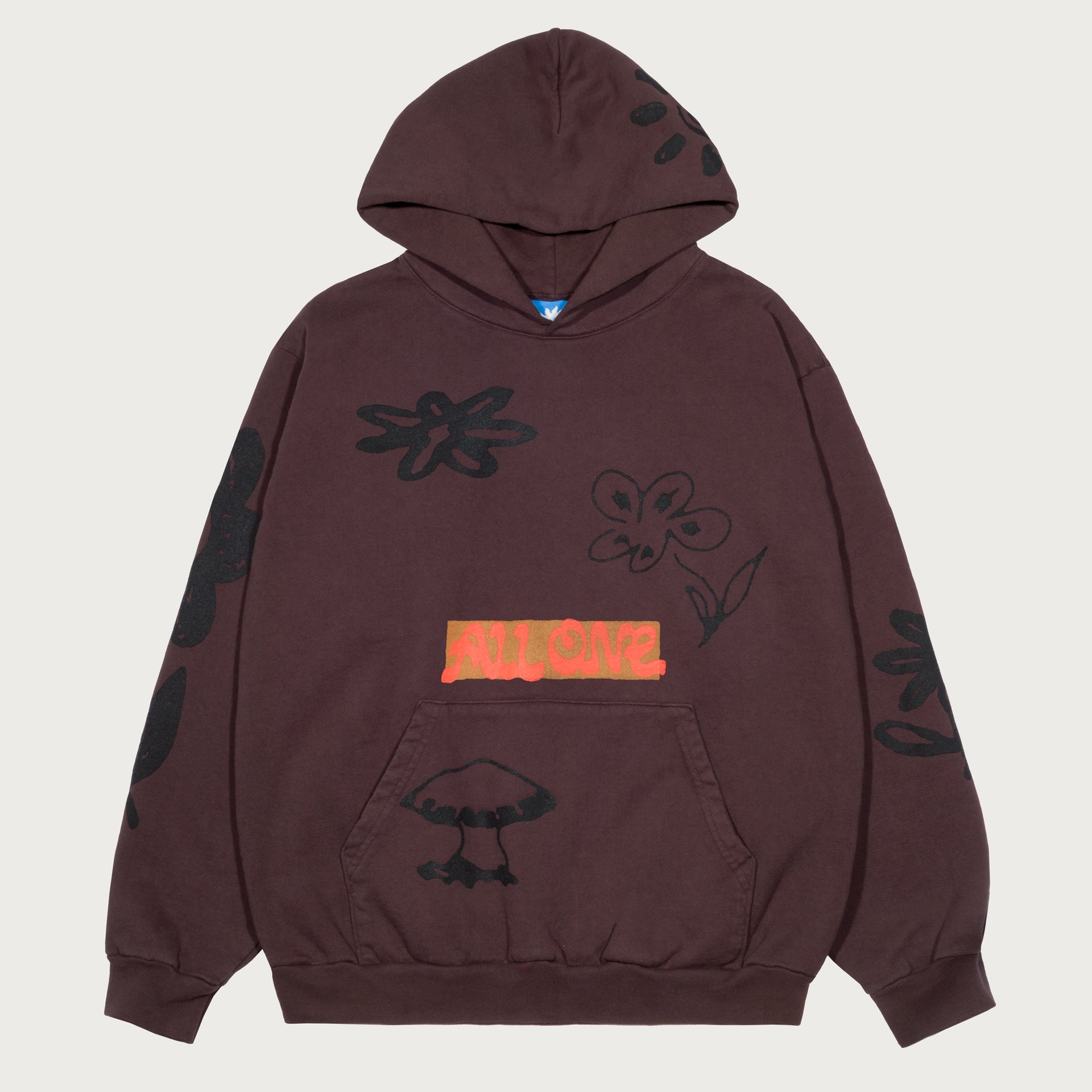 ALL ONE hoodie - brown