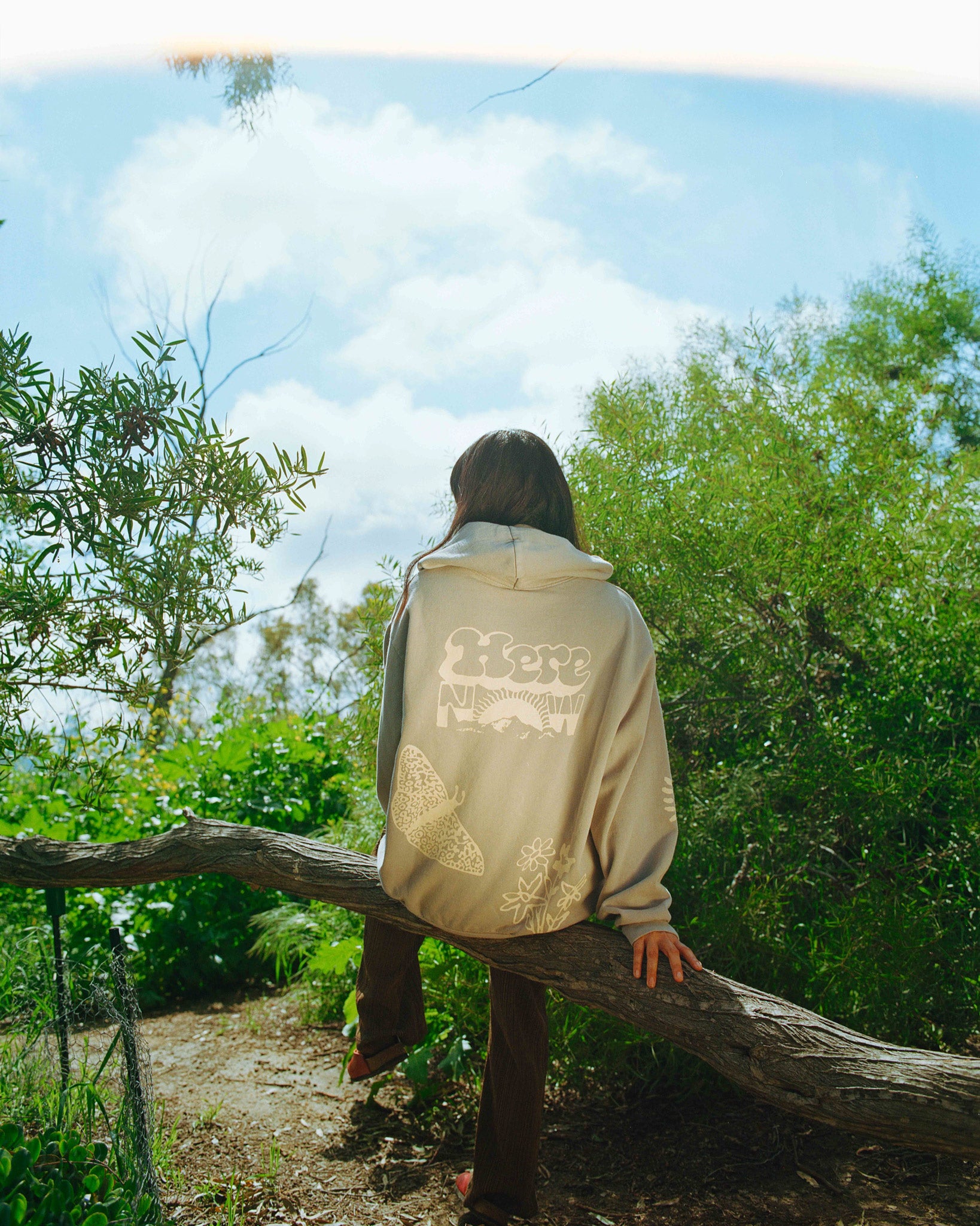 HERE NOW hoodie - sage