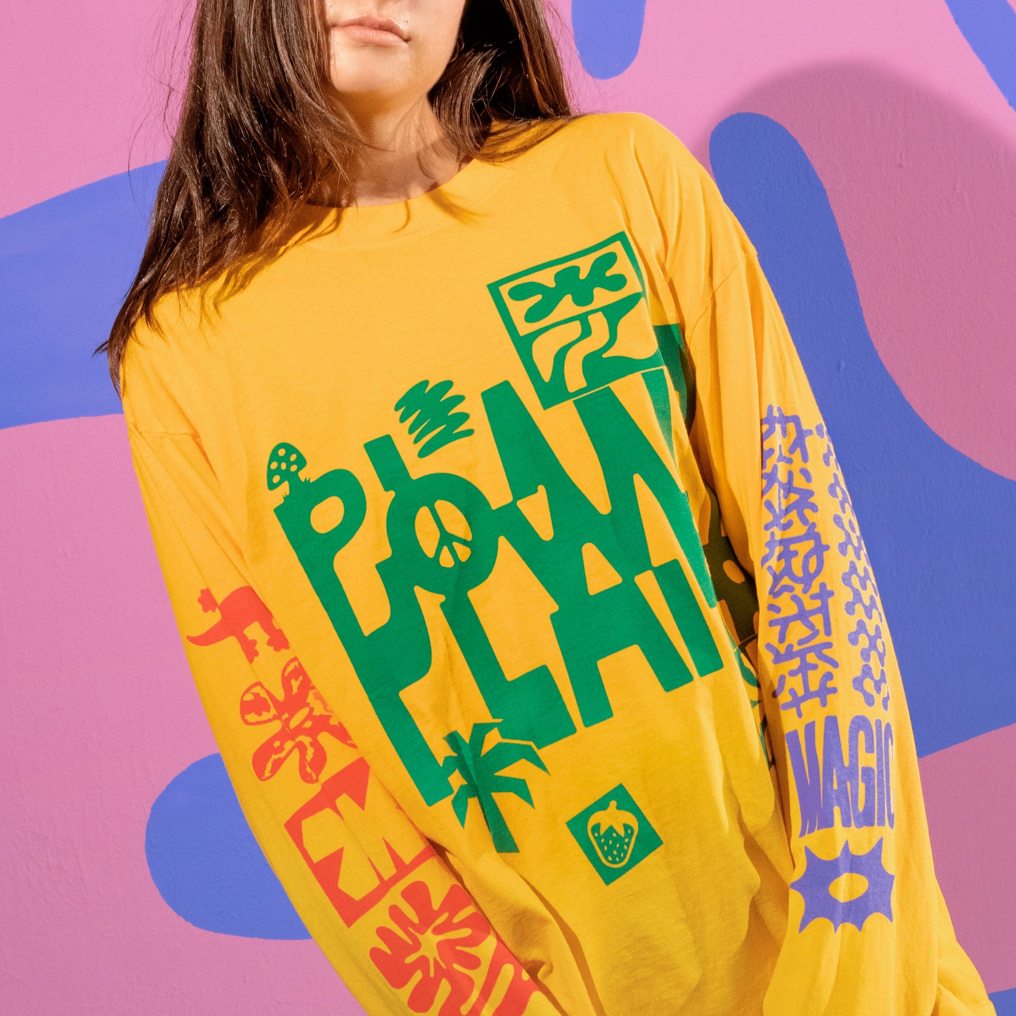 Plant Power Longsleeve - yellow