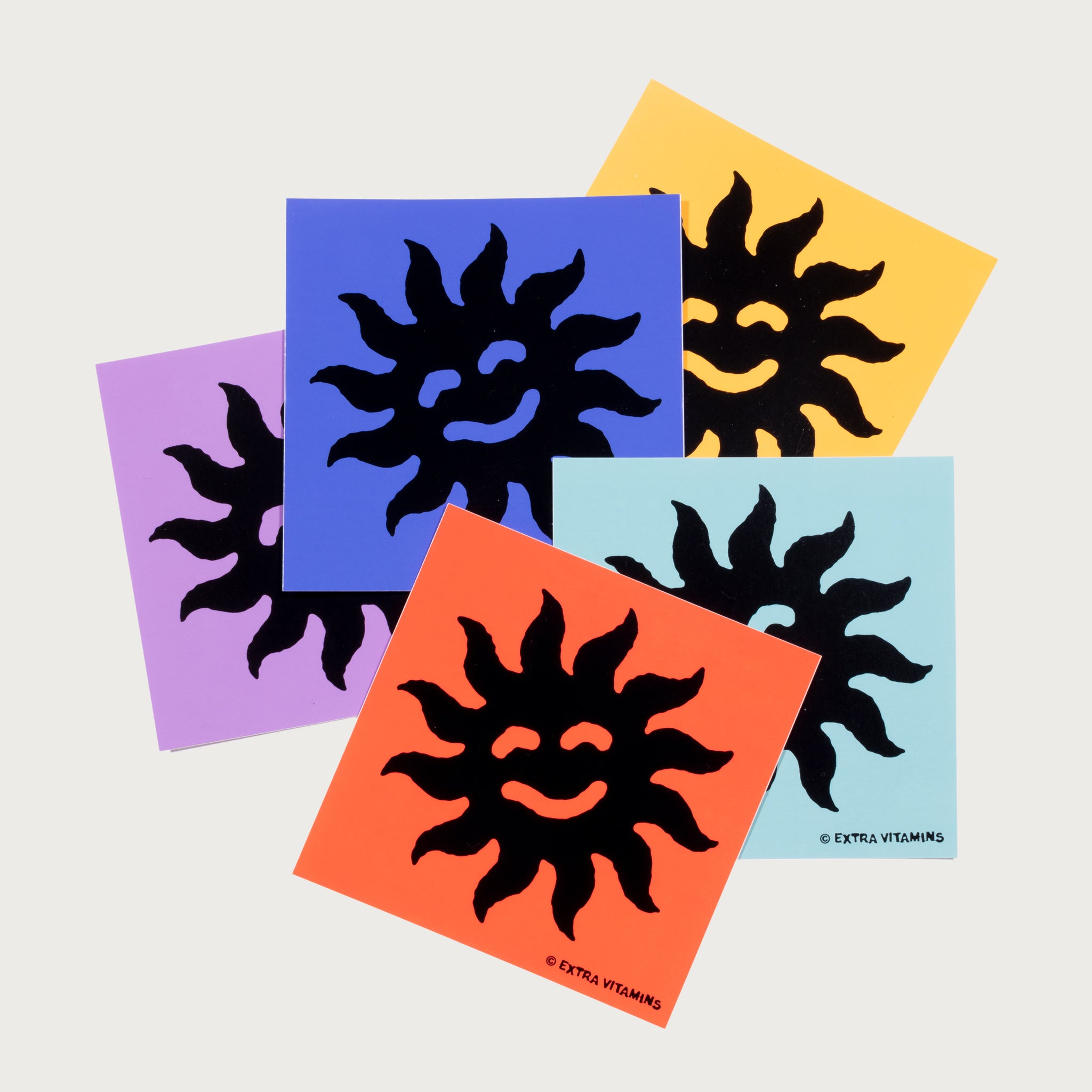 Sun Logo Sticker Pack – Extra Vitamins