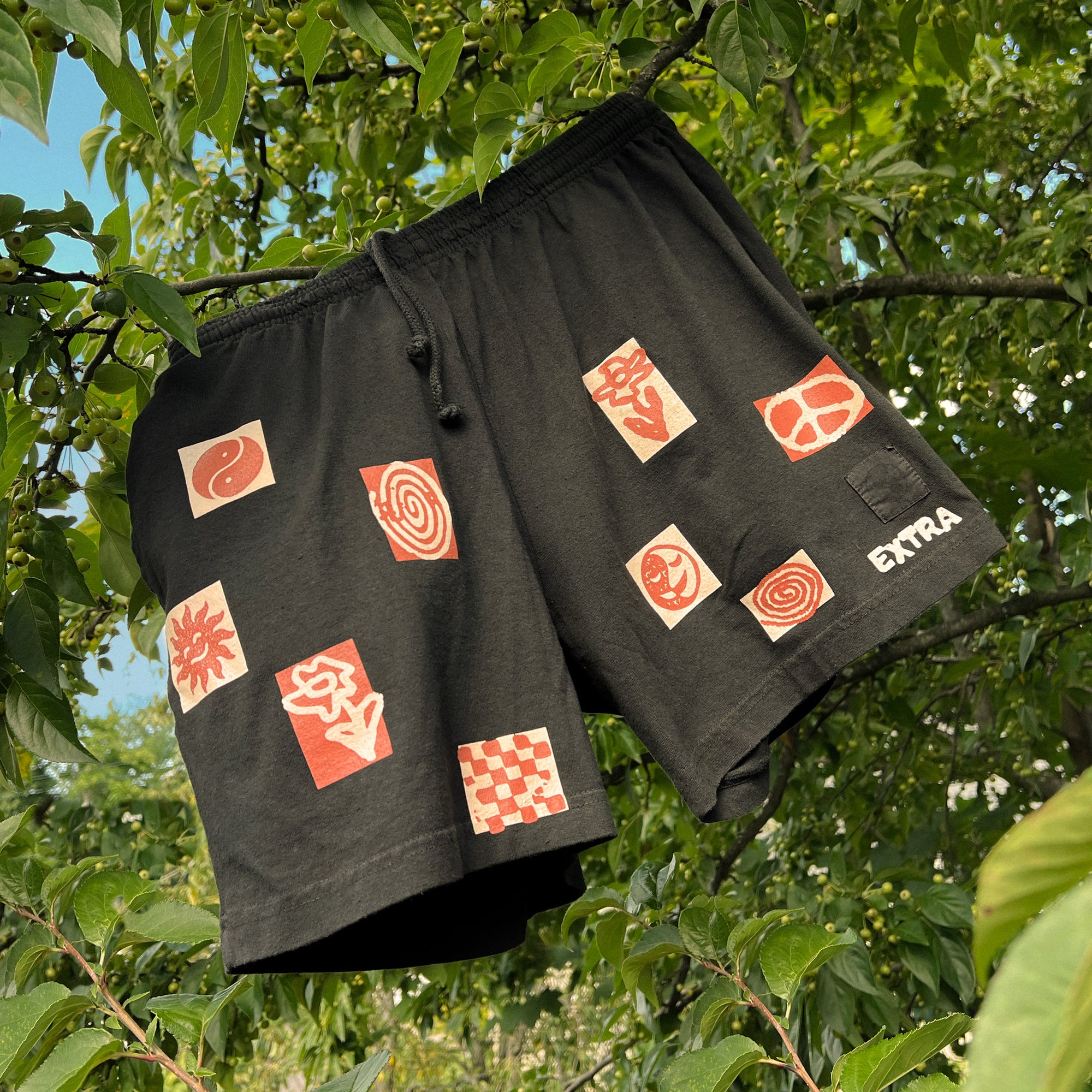 Stamp Shorts - Black